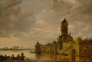 Slott vid en flod, 1647.