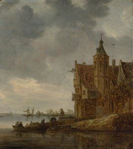 Lantgård nära vattnet, 1646. av Jan Josephsz van Goyen