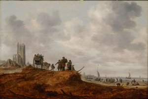 Den gamla kyrkan i Egmond aan Zee av Jan Josephsz van Goyen