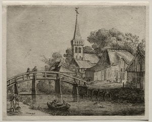 Träbron. av Jan Josephsz van Goyen