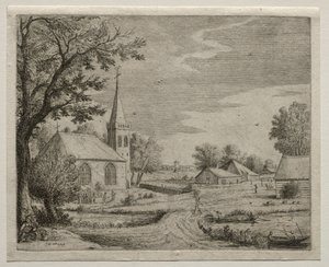 Bykyrkan. av Jan Josephsz van Goyen
