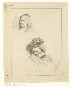 Porträtt av Rembrandt och Tilmans