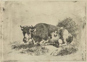 Liggande ko av Jan Kobell (III)