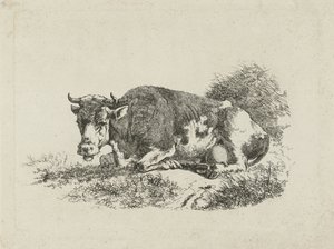 Liggande ko av Jan Kobell (III)