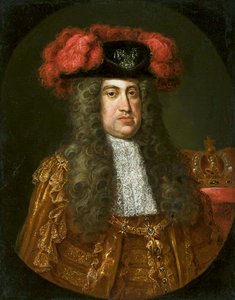 Porträtt av kejsar Karl VI Habsburg (1685-1740) med orden för gyllene skinnet