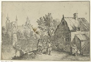 Bondgård vid vattnet