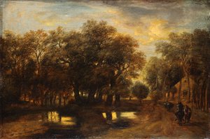 Kvällslandskap av Jan Lievens