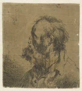 Byst av en gammal man med skägg Diverse tronikens geets av J. L. (serietitel) av Jan Lievens
