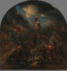 Brinio upplyft på skölden av Jan Lievens