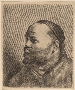 Byst av en man med tjocka läppar av Jan Lievens