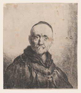 Byst av en gammal man, frontal, 1600-talet. av Jan Lievens