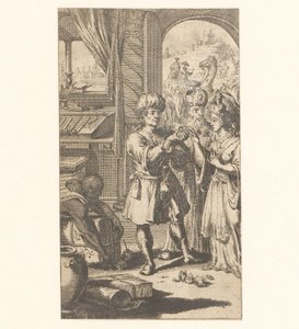 Vigselceremoni mellan Muhammed och Chadja av Jan Luyken (possibly)