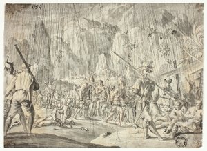 Stridsscen av Jan Luyken