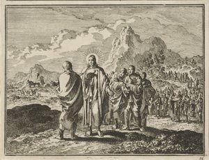 Kristus straffar Petrus av Jan Luyken