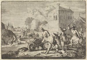 Reformerade ministrar i Ungern dömda till hårt arbete, 1674 av Jan Luyken