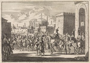Sultan Mustafa II:s inträde i Konstantinopel, 1695 av Jan Luyken