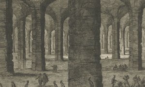 Kalkstensbrott under Sint-Pietersberg St Pieters Bergh nära Mastricht, som han som ställer ut under Aerde (titel på objekt) av Jan Luyken