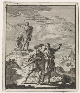 Pilgrimer i ett bergslandskap av Jan Luyken