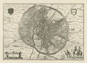 Plan av Leuven, 1581 av Jan Luyken