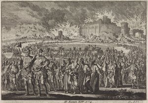 Jerusalems förstörelse av den babyloniska armén av Jan Luyken