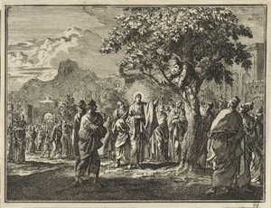 Sackaios i fikonträdet av Jan Luyken