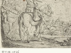 Två ryttare i kavalleristrid Cavalry Battles (serietitel) av Jan Martszen de Jonge