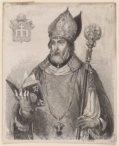 Andrzej Zebrzydowski, biskop av Kraków - träsnitt efter en teckning av Jan Matejko av Jan Matejko