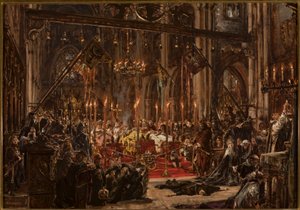 Nederlaget vid Legnica. Återfödelse. År 1241 av Jan Matejko