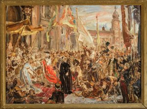 Skiss till målningen "Konstitutionen den 3 maj" av Jan Matejko