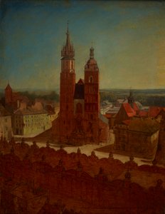 Utsikt från rådhustornet av Jan Matejko