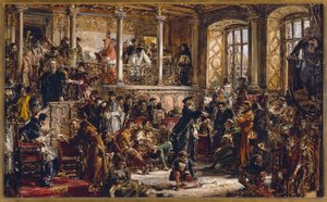 Litteraturens guldålder på 1500-talet. Reformationen. Katolicismens dominans av Jan Matejko