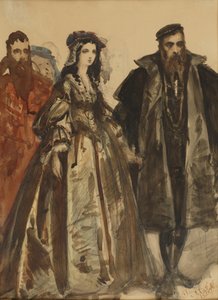 Sigismund August och Barbara av Jan Matejko