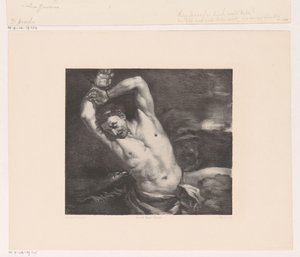 Rovfågel drar levern från Prometheus kropp