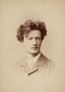 Porträtt av kompositören Ignacy Jan Paderewski 1860-1941, ca. 1883. av Jan Mieczkowski