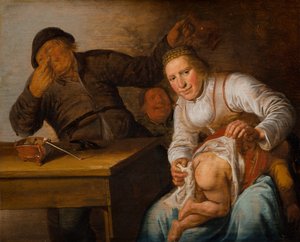 De fem sinnena: lukt, 1637