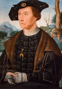 Porträtt av Jan van Wassenaer vicomte av Leiden, guvernör i Friesland