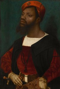 Porträtt av en afrikansk man, ca 1530