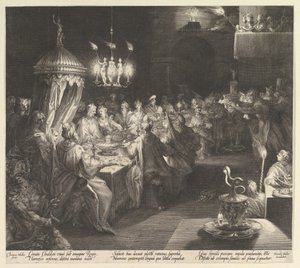 Balthazars högtid, ca. 1624.