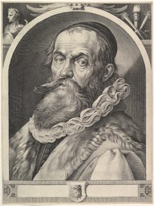 Porträtt av Hendrick Goltzius, ca. 1617. av Jan Muller