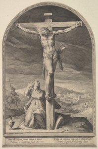St. Maria Magdalena vid foten av korset, ca. 1612. av Jan Muller