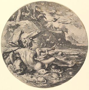 The Fifth Day Dies V, från serien The Creation of the World, ca. 1597.