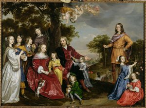 Porträtt av W. van der Kerckhoven och hans familj, 1652