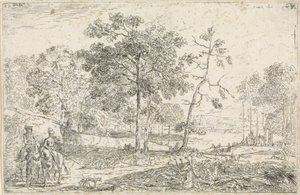 Landskap med ryttare av Jan Palthe