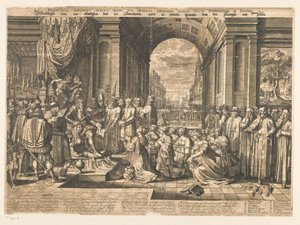 Skildring av den eländiga staten Nederländerna, under hertigen av Albas grymma tyranni av Jan Pietersz. van de Venne