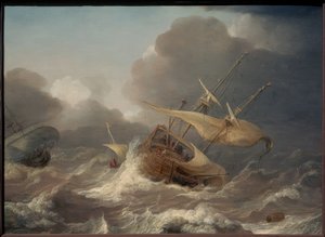 Holländska fartyg i en storm