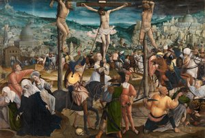 Korsfästelsen (olja på panel)