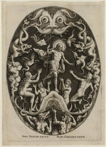 Kristus i Limbo, från Passion of Christ av Jan Sadeler I