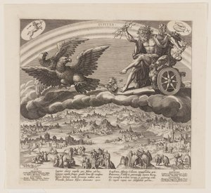 Jupiter, från De sju planeterna av Jan Sadeler I