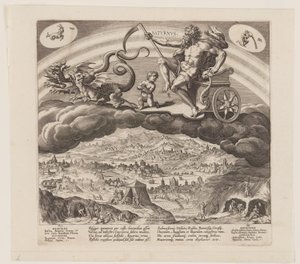 Saturnus, från De sju planeterna av Jan Sadeler I
