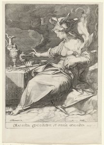 Allegorie op de vergankelijkheid (Vanity) Fåfänga, fåfänga och all fåfänga (titel på föremål) av Jan Saenredam